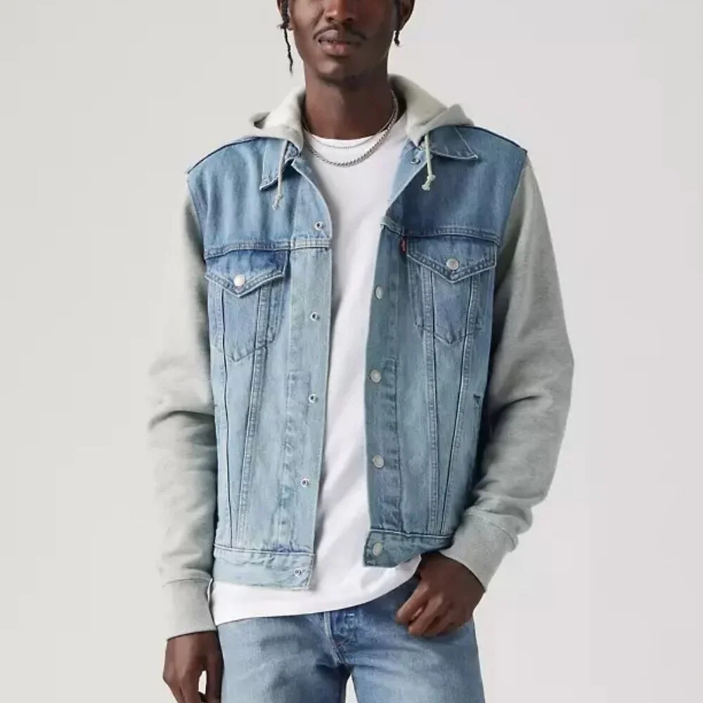 Levi’s - Hybrid Hoodie Trucker Jacket Candy Man/Medium-Wash Medium